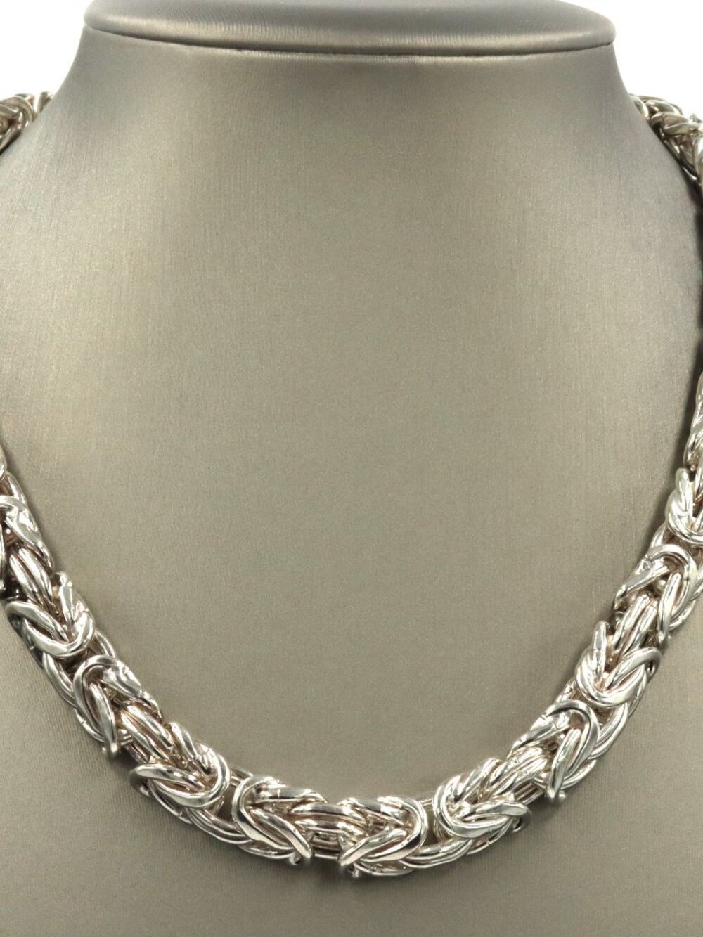 Heavy 925 Sterling silver Byzantine necklace